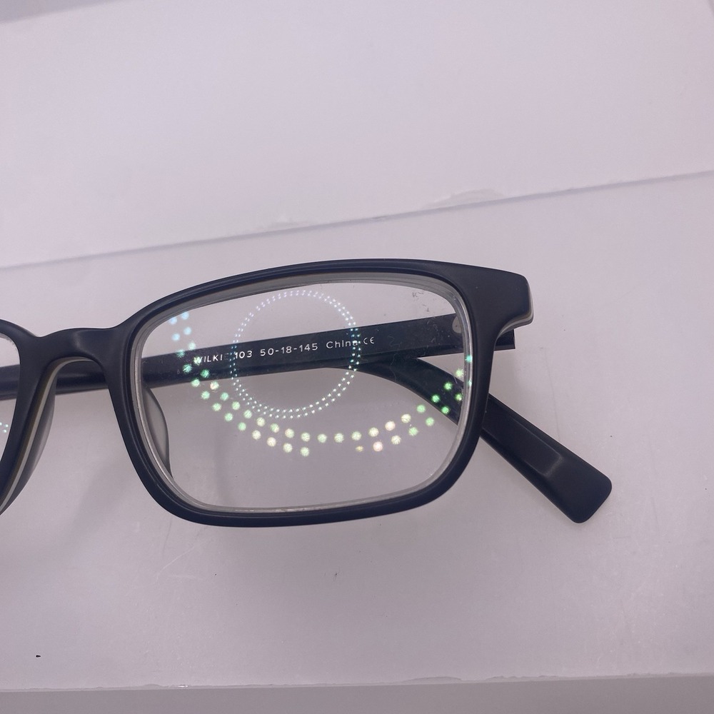 Warby Parker Eyeglasses FRAME ONLY Wilkie 103 50-18-145 Black 770 - Picture 3 of 15